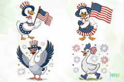 4th Of July Goose SVG PNG Product Image 1