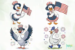 4th Of July Goose SVG PNG Product Image 1