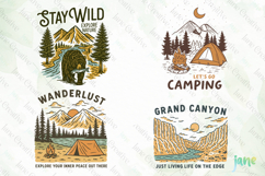 Vintage Outdoor Adventure &amp; Camping SVG Product Image 1