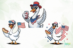4th Of July Goose SVG PNG Product Image 1