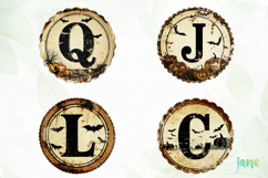 Retro Halloween Letter Clipart Product Image 1