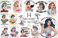 Sarcastic Pin-up Girl Sublimation Product Image 1