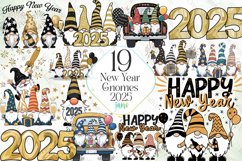 New Year Gnomes 2025 Sublimation Product Image 1