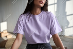 Lavender t shirt mockup apparel Product Image 1