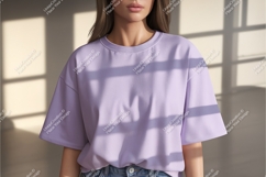 Lavender T Shirt Mockup TShirt Apparel Product Image 1