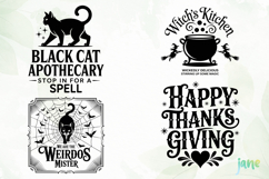 Halloween Vintage Sign SVG Product Image 1