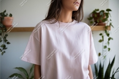 Pale pink t shirt mockup image Product Image 1