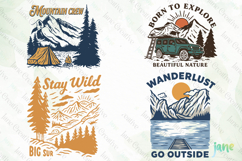 Vintage Outdoor Adventure &amp; Camping SVG Product Image 1