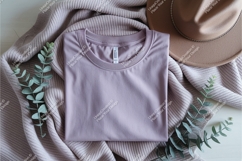 Folded shirt with hat mockup Product Image 1