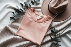 Folded shirt with hat mockup Product Image 1