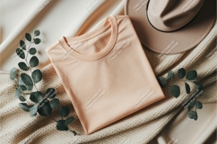 Folded shirt with hat mockup Product Image 1