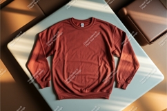 Red sweatshirt on display mockup Product Image 1