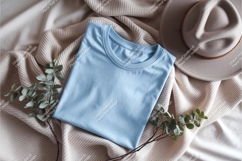 Folded shirt with hat mockup Product Image 1