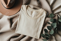 Folded shirt with hat mockup Product Image 1