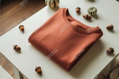 Brown sweatshirt with acorns mockup Product Image 1
