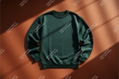 Dark green sweatshirt mockup Product Image 1