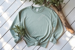 Light green sweatshirt mockup Product Image 1