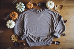 Brown sweatshirt mockup Product Image 1