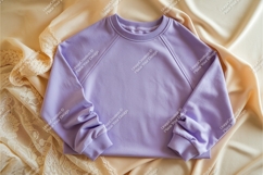 Purple sweatshirt apparel mockup Product Image 1