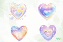 Cute Pastel Heart Clipart Product Image 1