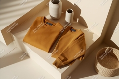 Two sweatshirts on display mockup Product Image 1