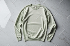 Light green sweatshirt mockup Product Image 1