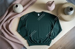 Green sweatshirt apparel mockup Product Image 1
