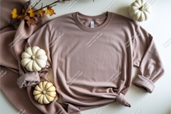 Sweatshirt with pumpkins mockup Product Image 1