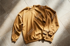 Two yellow sweatshirts mockup Product Image 1