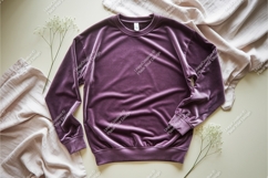 Purple sweatshirt mockup Product Image 1