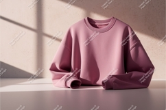 Pink sweatshirt apparel mockup Product Image 1