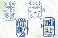 Retro Sardines SVG PNG Sublimation Product Image 1