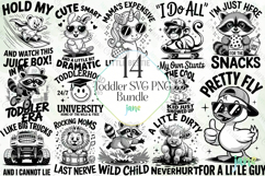 Toddler SVG PNG Bundle Clipart Product Image 1