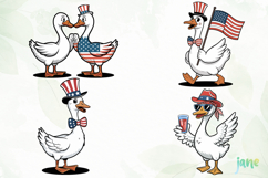 4th Of July Goose SVG PNG Product Image 1