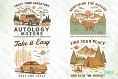Vintage Outdoor Adventure &amp; Camping SVG Product Image 1