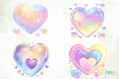 Cute Pastel Heart Clipart Product Image 1