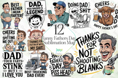 Funny Fathers Day Sublimation Product Image 1