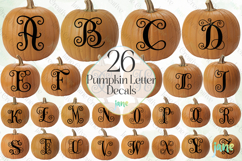 Pumpkin Letter Decals Sublimation Bundle Product Image 1