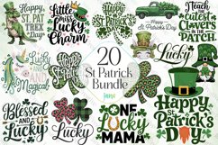 St Patrick Bundle Sublimation Clipart Product Image 1