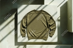 Green long sleeve shirt mockup Product Image 1