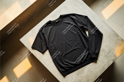 Black tshirt and sweatshirt mockup Product Image 1