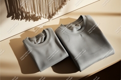 Two gray sweatshirts mockup Product Image 1