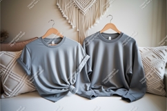 Gray shirt and sweatshirt mockup Product Image 1