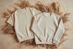 Beige apparel and wheat mockup Product Image 1