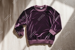 Plum velvet sweatshirt mockup Product Image 1