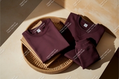 Maroon sweatshirts mockup Product Image 1
