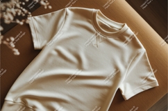 Beige tshirt mockup Product Image 1