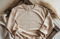 Beige long sleeve shirt mockup Product Image 1