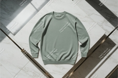 Green long sleeve shirt mockup Product Image 1