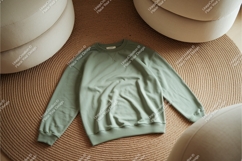 Green long sleeve shirt mockup Product Image 1